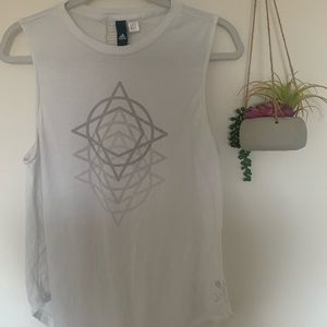 White Under Armour Workout Tank